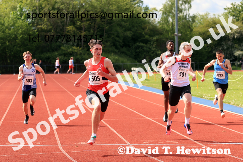 200 metres, 2026 North Eastern Track and Field Champs, Shildon, County Durham. Photo: David T. Hewitson/Sports for All Pics